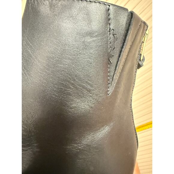 AllSaints Lenora Western Black Leather Bootie Size 10 Women's Shoes - Picture 13 of 14